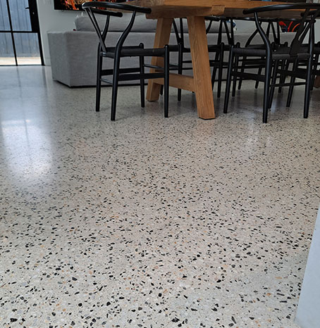 Concrete floor polishing